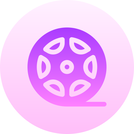 フィルムリール Basic Gradient Circular icon