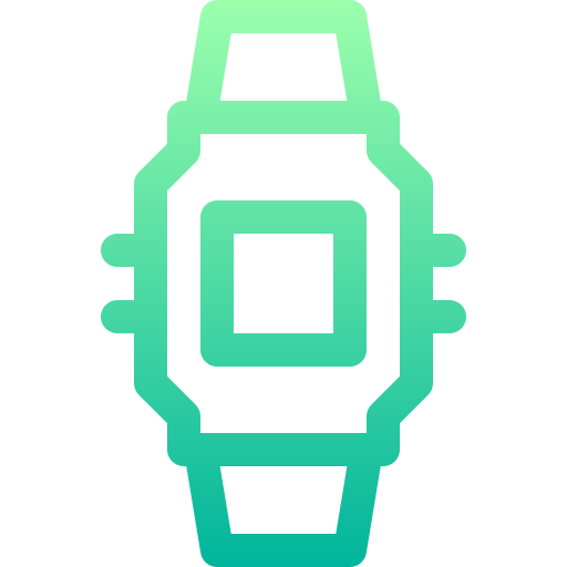 Wristwatch Basic Gradient Lineal color icon