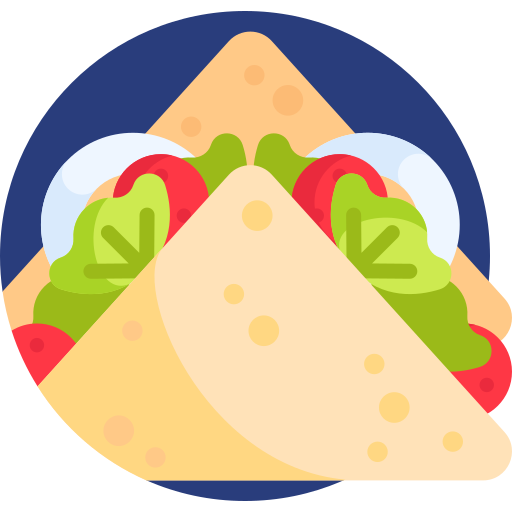 sandwich Detailed Flat Circular Flat icoon