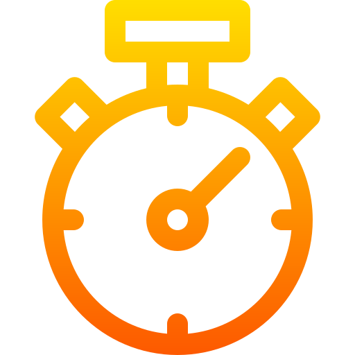 Stopwatch Basic Gradient Lineal color icon