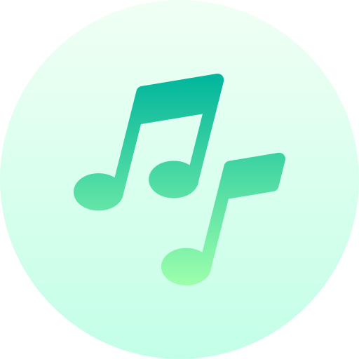 音楽 Basic Gradient Circular icon