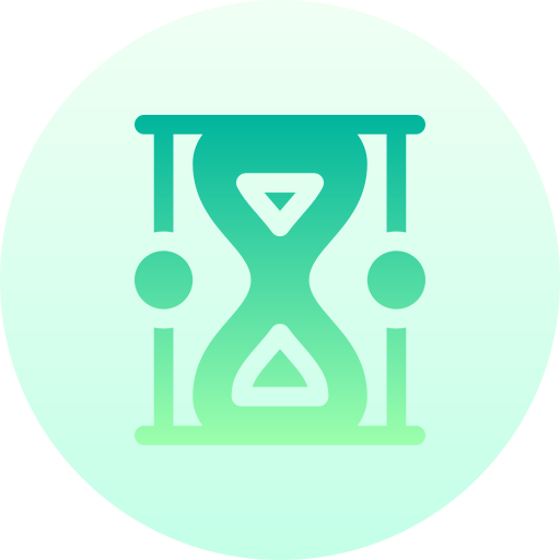 Sand clock Basic Gradient Circular icon