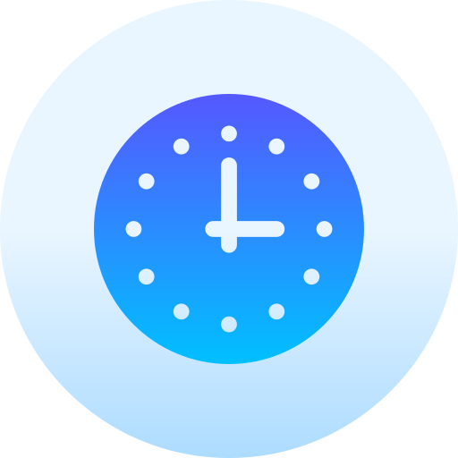 orologio Basic Gradient Circular icona