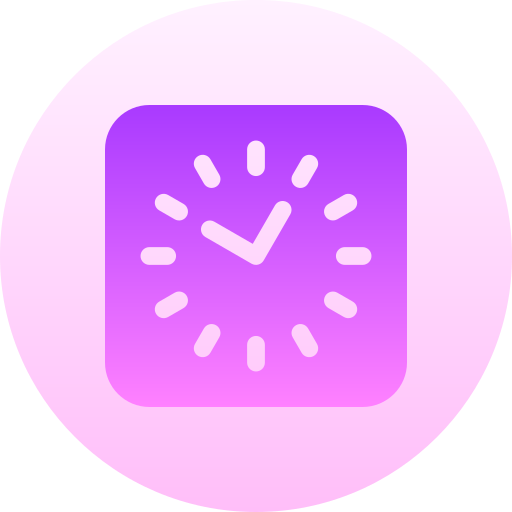 reloj Basic Gradient Circular icono