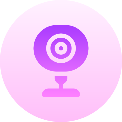웹캠 Basic Gradient Circular icon