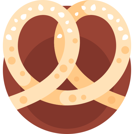 pretzel Detailed Flat Circular Flat Ícone