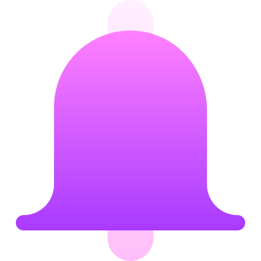 dzwonek powiadomień Basic Gradient Gradient ikona