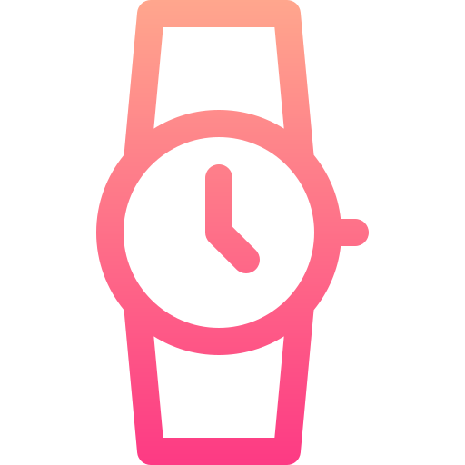 Wristwatch Basic Gradient Lineal color icon