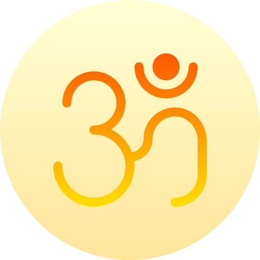 Om Basic Gradient Circular icon