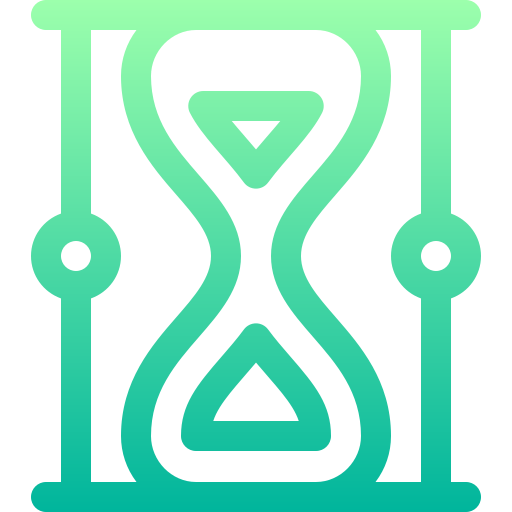 zegar piaskowy Basic Gradient Lineal color ikona