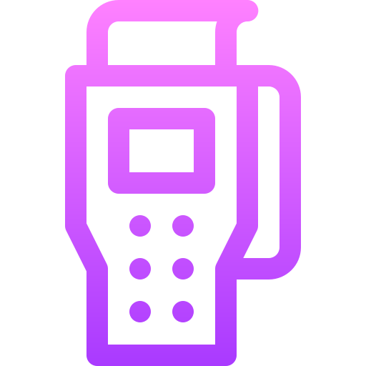 punto de servicio Basic Gradient Lineal color icono
