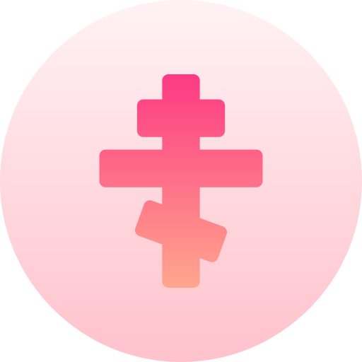 オーソドックスなクロス Basic Gradient Circular icon