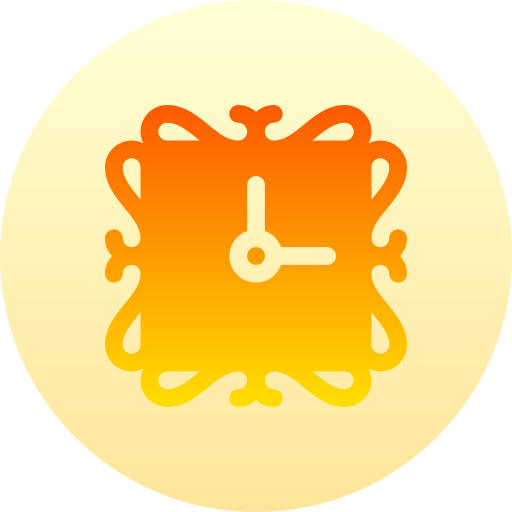 reloj de pared Basic Gradient Circular icono