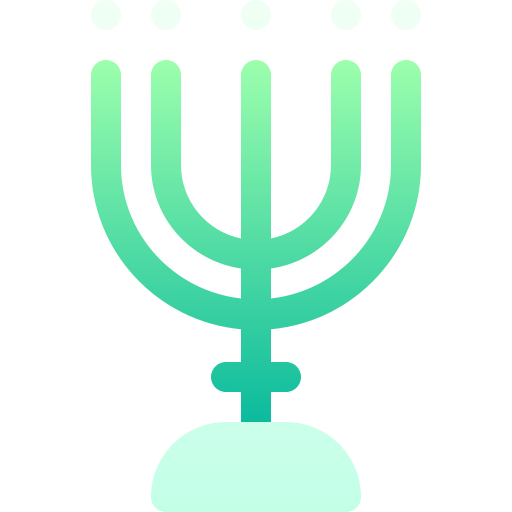 menorah Basic Gradient Gradient icono