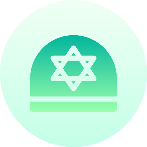 Иудаизм Basic Gradient Circular иконка