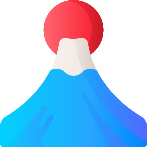 góra fudżi 3D Basic Gradient ikona