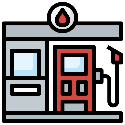 Gas pump Surang Lineal Color icon