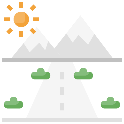 Mountain road Surang Flat icon
