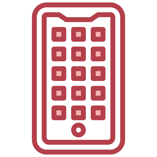 téléphone intelligent Surang Red Icône