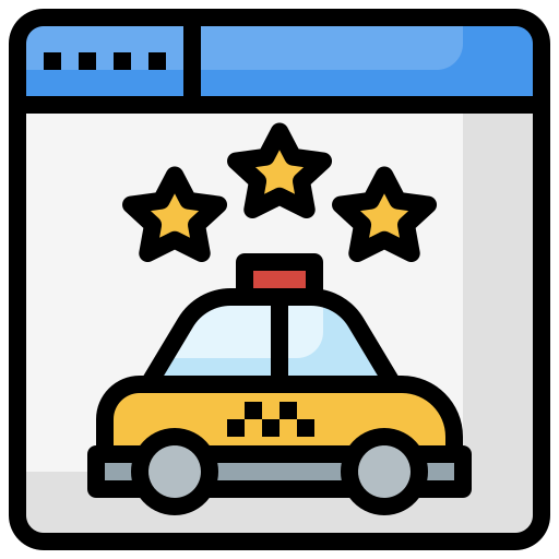 Taxi Surang Lineal Color icon