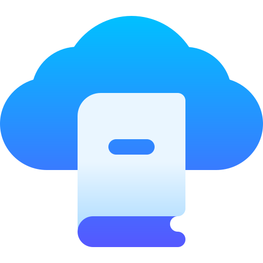archiviazione cloud Basic Gradient Gradient icona