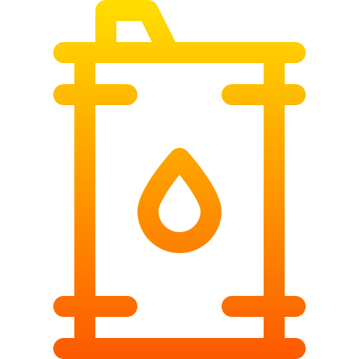 barril de petróleo Basic Gradient Lineal color icono