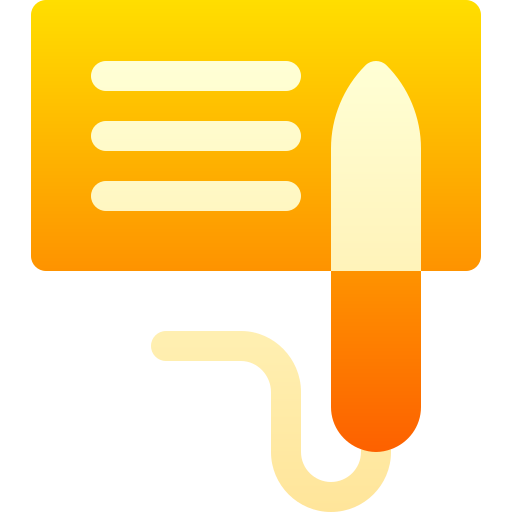 디지털 펜 Basic Gradient Gradient icon