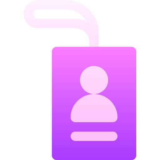 idカード Basic Gradient Gradient icon