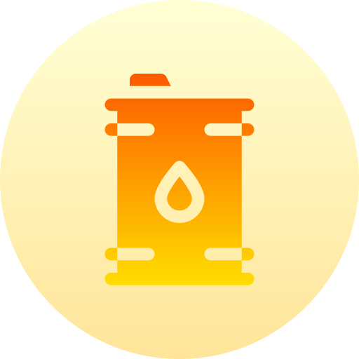 barril de petróleo Basic Gradient Circular icono