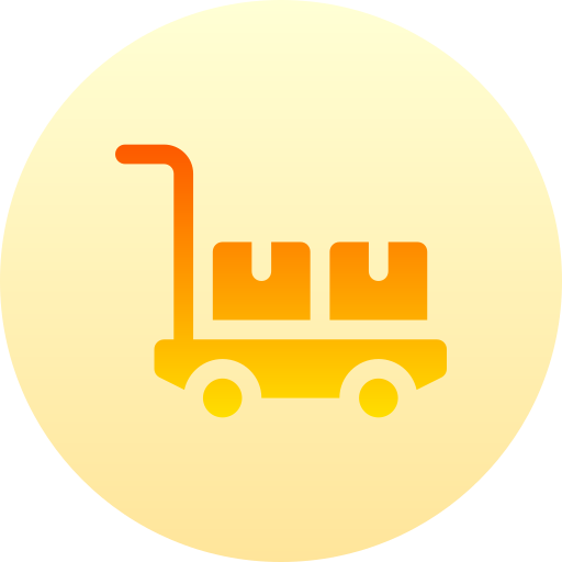 Trolley Basic Gradient Circular icon