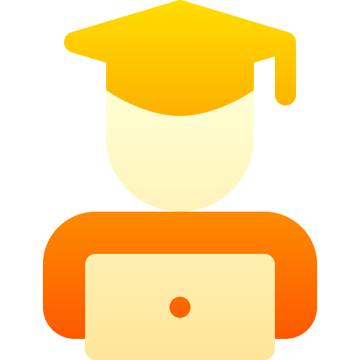 student Basic Gradient Gradient ikona