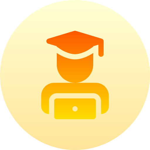 学生 Basic Gradient Circular icon