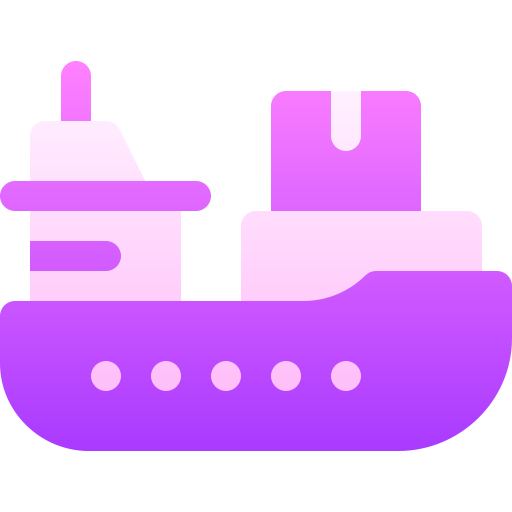 bateau cargo Basic Gradient Gradient Icône
