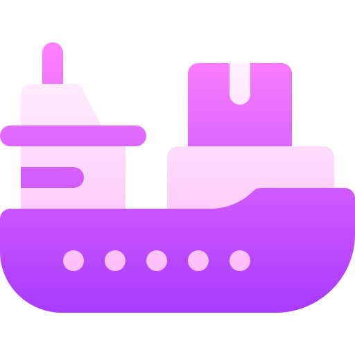 Cargo boat Basic Gradient Gradient icon