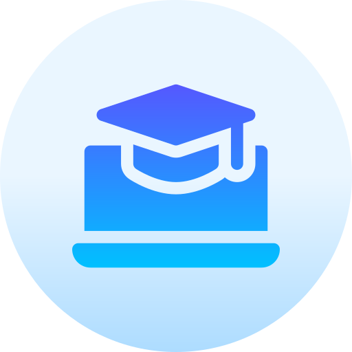 graduación Basic Gradient Circular icono