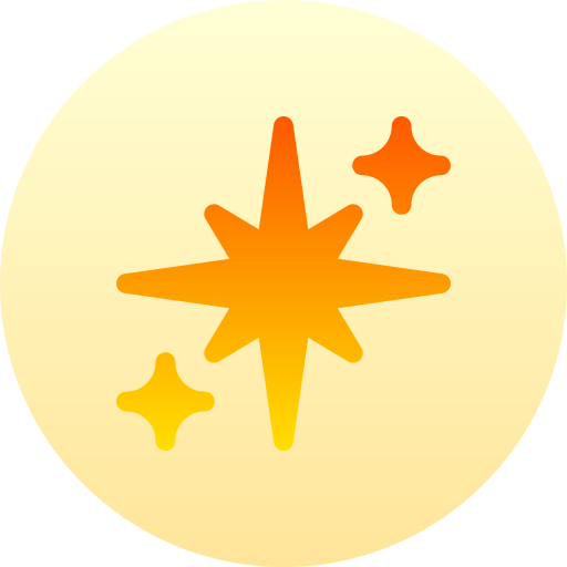 Holy star Basic Gradient Circular icon