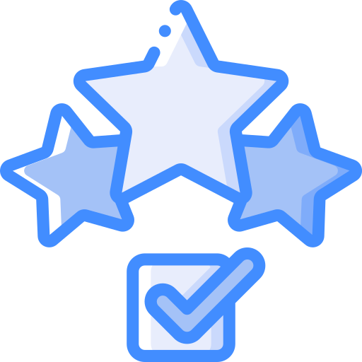 calificación de estrellas Basic Miscellany Blue icono