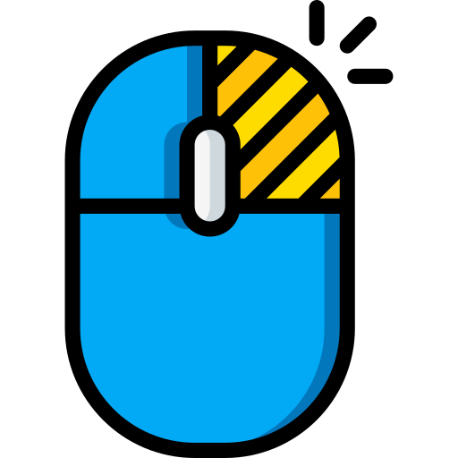 botón derecho del ratón Basic Miscellany Lineal Color icono