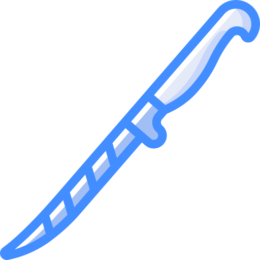 Knife Basic Miscellany Blue icon