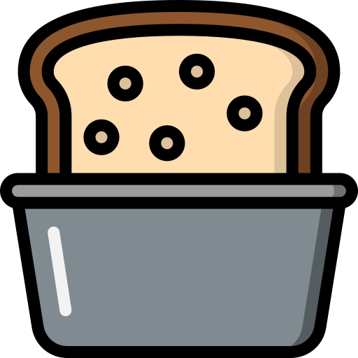 Bread Basic Miscellany Lineal Color icon