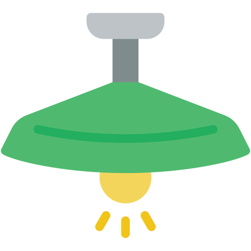 lamp Basic Miscellany Flat icoon