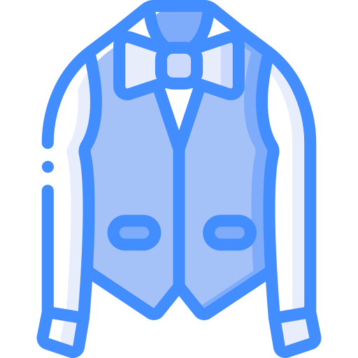 양복 조끼 Basic Miscellany Blue icon