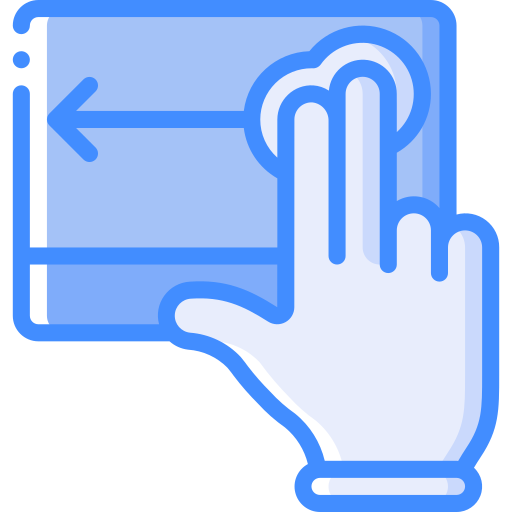 2本の指 Basic Miscellany Blue icon