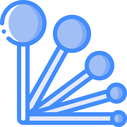 Measuring spoons Basic Miscellany Blue icon