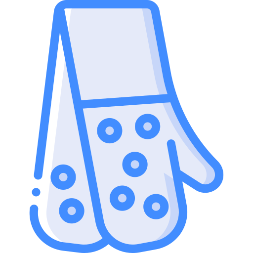 guanti da forno Basic Miscellany Blue icona
