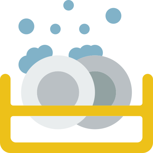 mycie naczyń Basic Miscellany Flat ikona