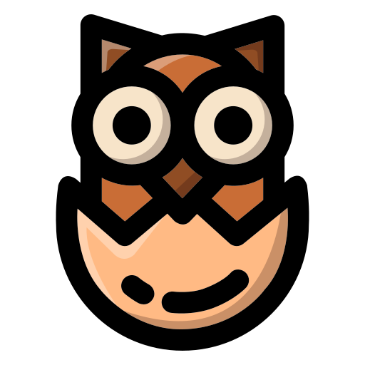 Owl Generic Outline Color icon