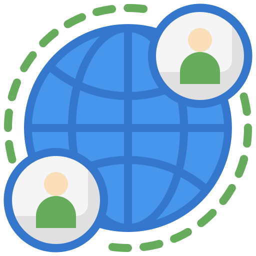 globalna komunikacja Generic Flat ikona