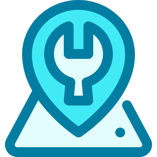 サービスステーション Generic Blue icon