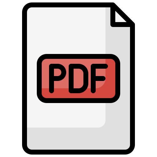 dokument pdf Generic Outline Color ikona